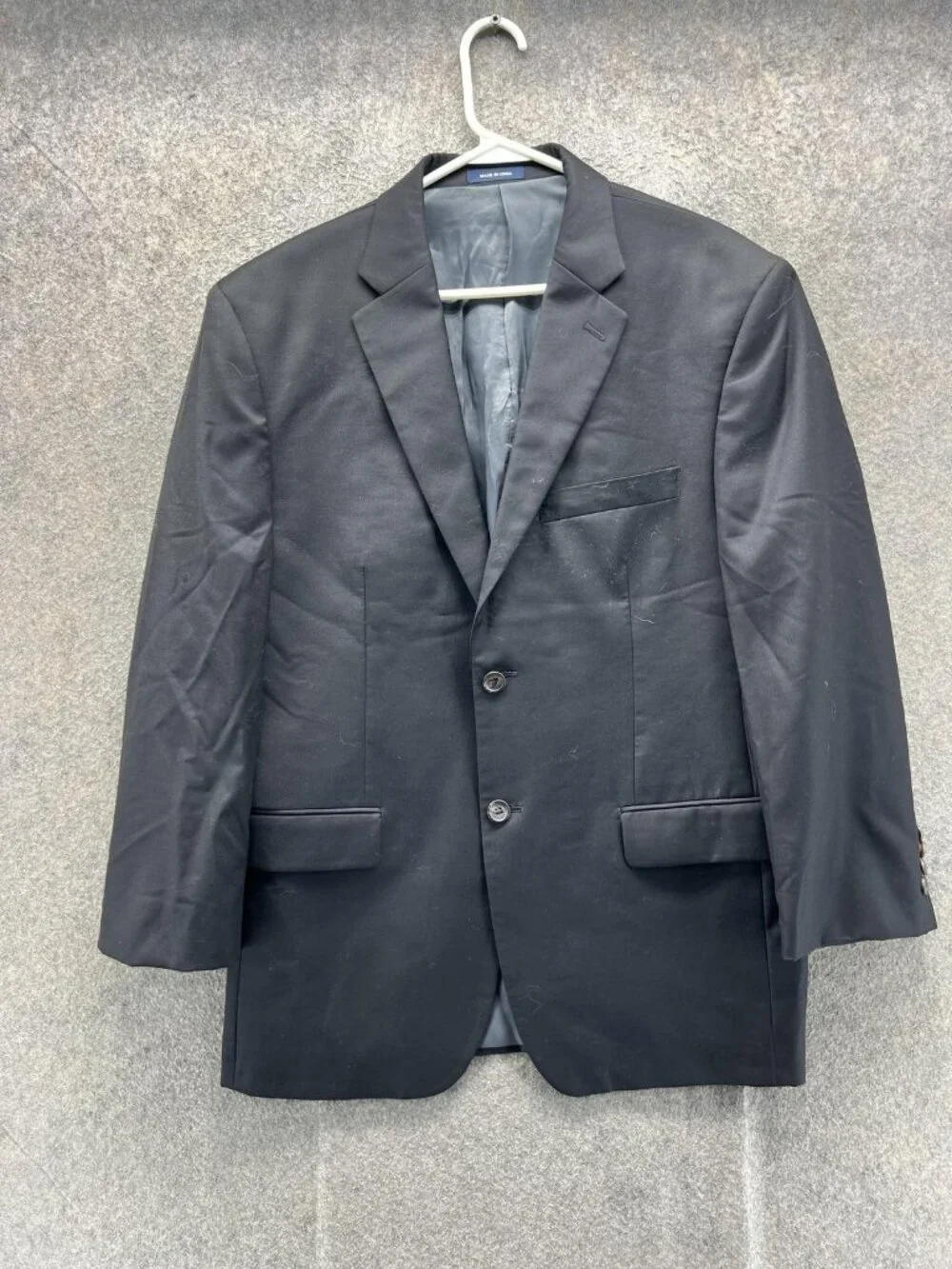 Ralph Ralph Lauren Blazer Mens 40S Black Wool Suit Jacket Short Dress Dillard's